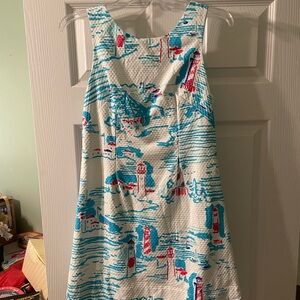 Lilly Pulitzer Delia “Watch Out” lighthouse- coastal print